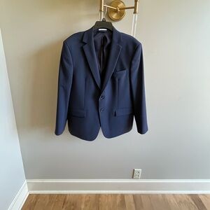 Bar III Mens Skinny Fit Two Button Suit Jacket 44 Short Navy Blazer.Excellent